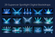 Supercar Spotlight Digital Backdrops, a Background Graphic by 3Motional (Thumbnail 9 of 19)