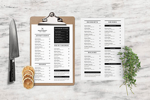 Simple Food Menu, a Flyer Template by Creativestoree