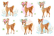 Deers Watercolor Set, a Background Graphic by Irene_Boiko_ART (Thumbnail 6 of 11)
