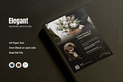 Elegant Creative Wedding Invitation, an Invitation Template by Fannan Studio (Thumbnail 1 of 2)