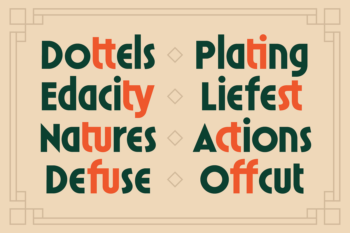 Mesathor – Modern Art Deco Font, a Sans Serif Font by Typia Nesia (Photo 6 of 12)