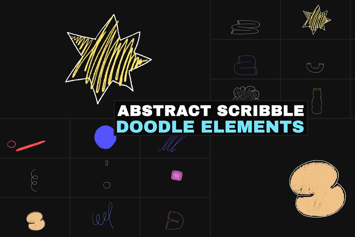 Abstract Doodle Elements | DaVinci, a Templates & Theme by FlashFXbox (Photo 1 of 2)