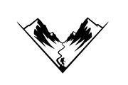 Tent and Mountain Emblem Bundle, an Object Illustration by Gfx_Store (Thumbnail 9 of 12)