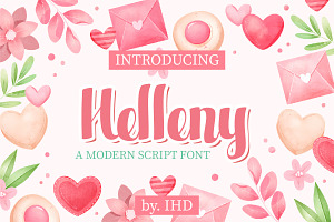 Helleny a Modern Script Font