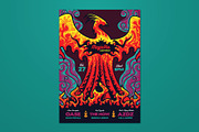 Phoenix Illustrated Flyer, a Flyer Template by ashenterprise (Thumbnail 1 of 3)