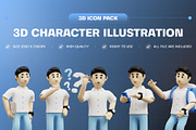 Character Icon 3D Illustration, a Characters & Person 3D Model by Tempcraft (Thumbnail 1 of 5)