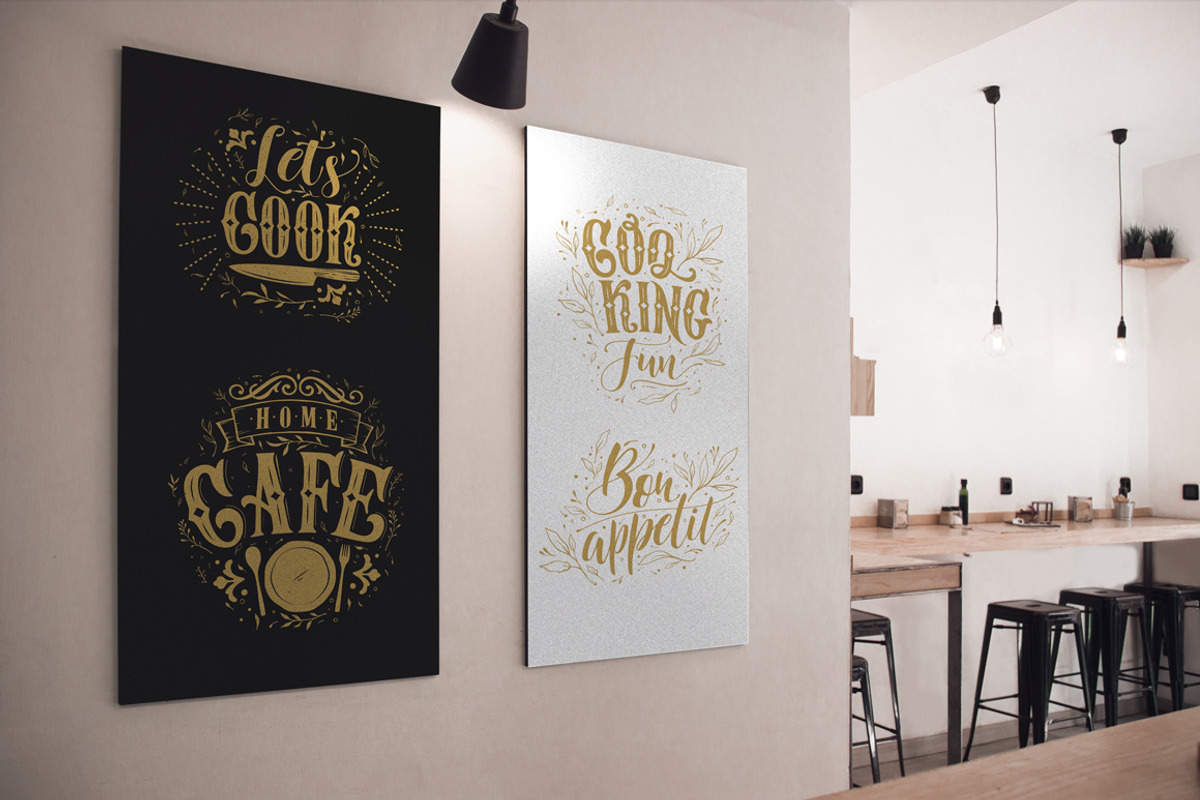 Set of vector cooking lettering, a Poster Template by Anna's Lettering (Photo 12 of 13)