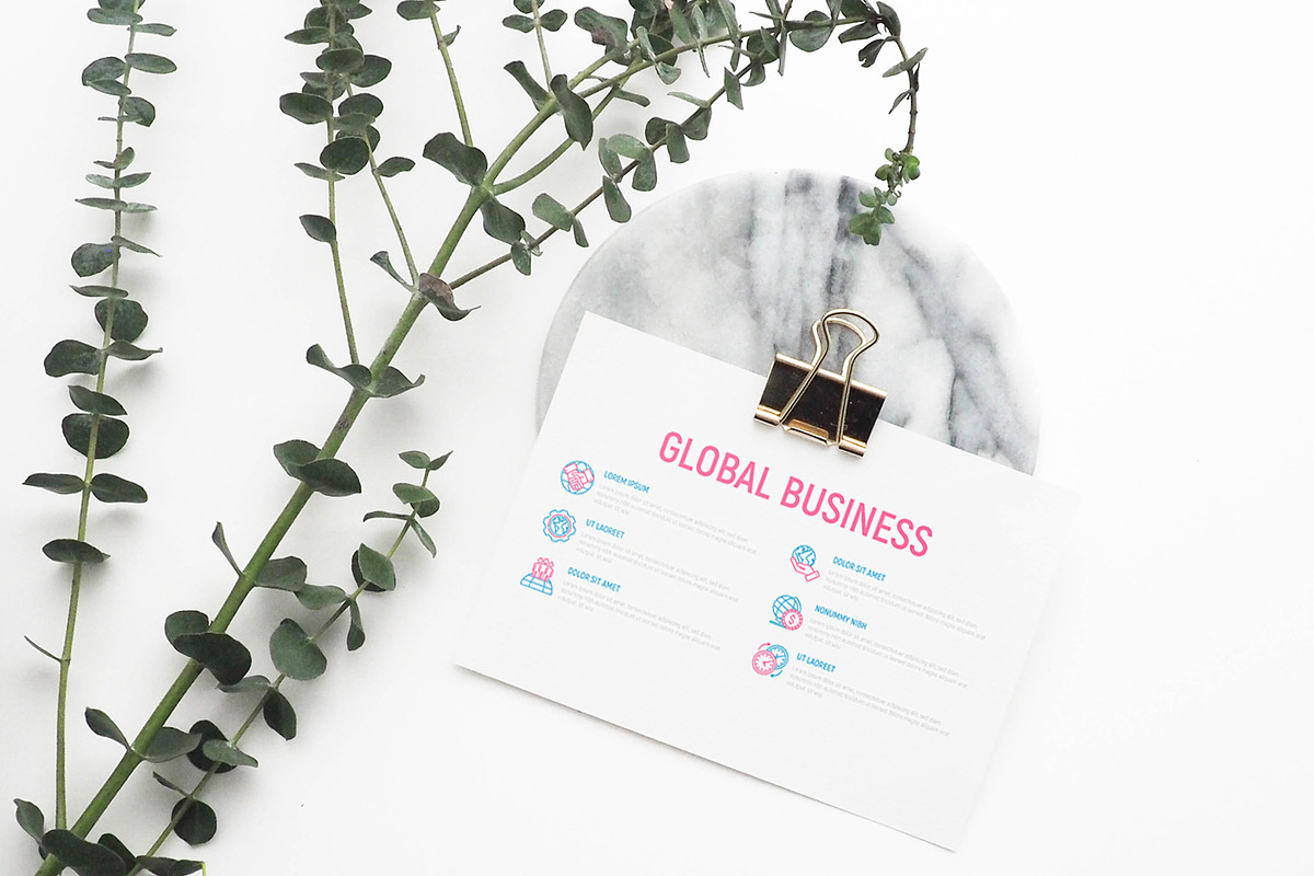 Global Business Icons Set Templates, an Outline Icon by Alex Blogoodf (Photo 4 of 10)