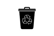 Recycling Bin Minimal Silhouette, a Graphic by Designer_Momina (Thumbnail 11 of 14)