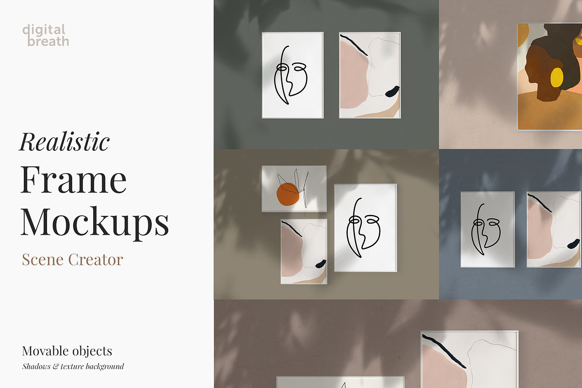 Realistic Frame Mockup, a Product Mockup by Digital Breath templates (Photo 1 of 7)
