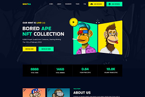 NFT Landing Page Figma Template