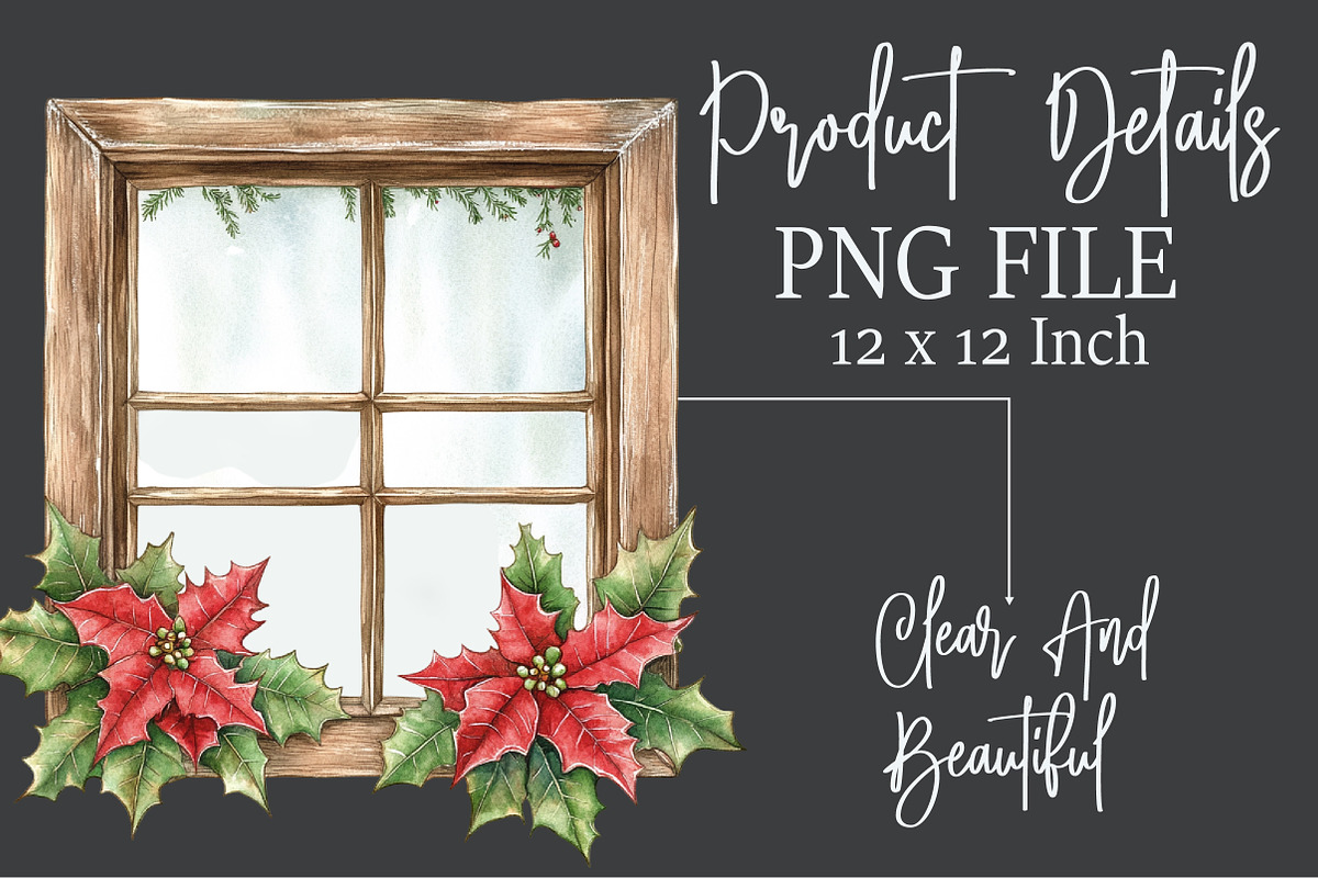 Christmas Cozy Window Clipart, an Illustration by Rose Art (Photo 4 of 4)