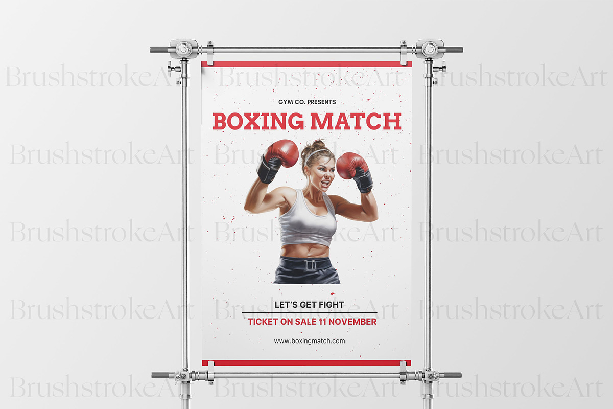 Boxing Clipart, Black Boxer, Fitness, a Person Illustration by BrushstrokeArtGB (Photo 8 of 9)