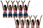 Summer Girl Clipart | Bikini Woman, a Person Illustration by GlamArtZhanna (Thumbnail 6 of 7)