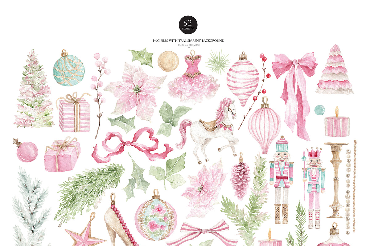 Watercolor -PRINCESS CHRISTMAS, a Decorative Illustration by Beigetime (Photo 3 of 16)