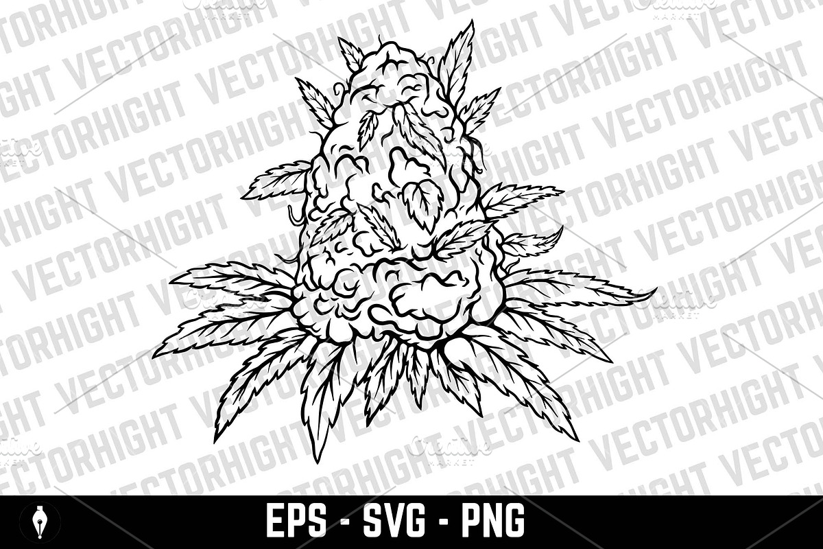 Illustration of cannabis leaves svg, a Healthcare Illustration by Vectorhight