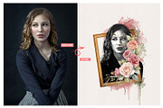 Canvas Artistic Portrait Effects, an Action Add-On by MRI STUDIO (Thumbnail 4 of 15)