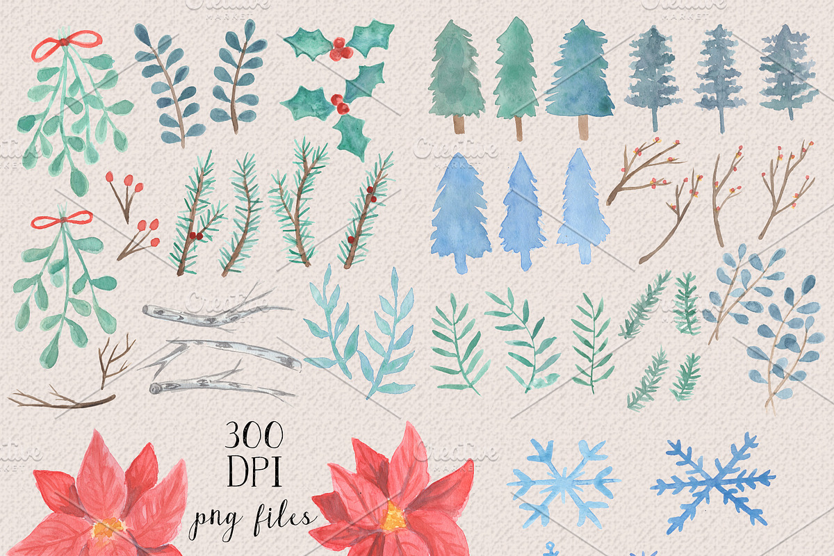 Winter Holiday Art (50% OFF), a Seasonal Illustration by Kellie Jayne Studio (Photo 2 of 8)