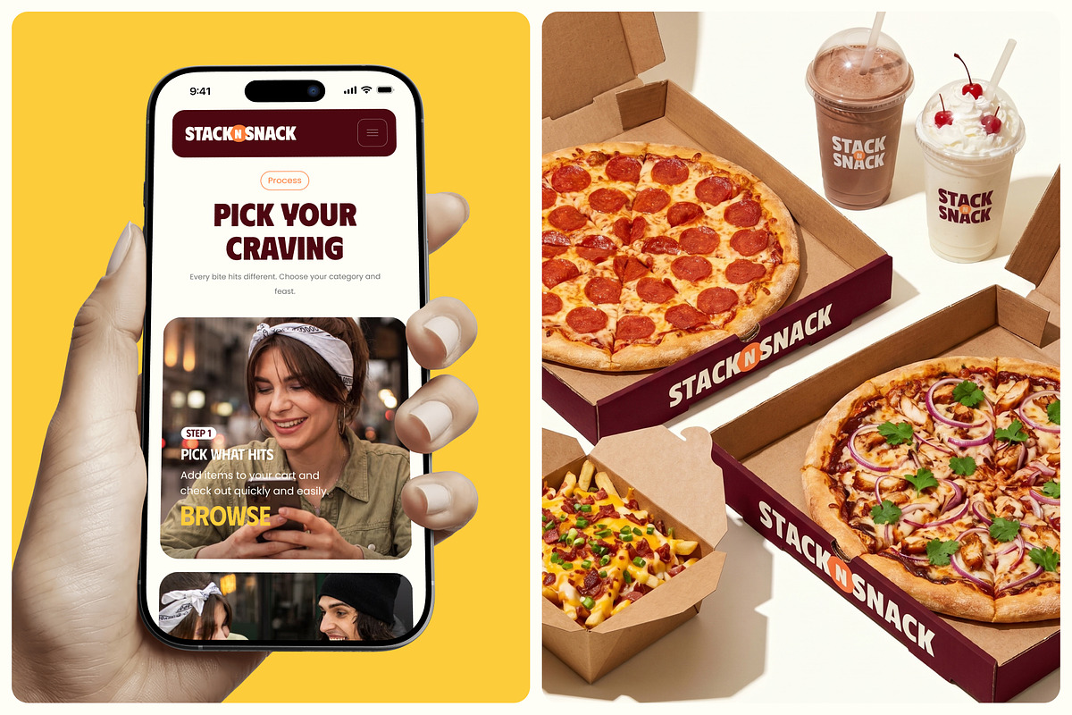 StacknSnack · Food Website Template, a Landing Page Template by Brickclay (Photo 5 of 10)