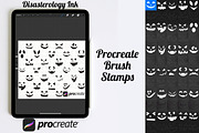 Halloween Pumpkin Monster Faces 2, a Brush Add-On by Disasterology Ink (Thumbnail 3 of 10)