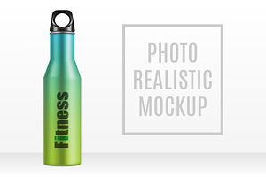 Mockup Metal Bottle