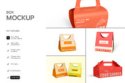 Food Carrier Box Mockup Pack, a Packaging Mockup by graphypix (Thumbnail 5 of 13)