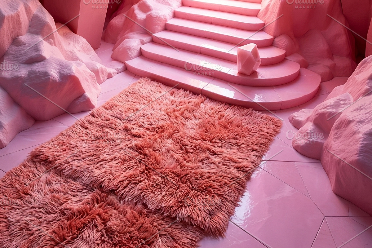 Pink Crystal Cave Stairs Background, a Background Photo by Aura Canyon HQ (Photo 5 of 7)