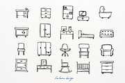 Interior design illustrations, a Decorative Illustration by paperinsun (Thumbnail 5 of 5)