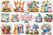 Spring Laundry Clipart, an Illustration by RobertsArt (Thumbnail 1 of 7)