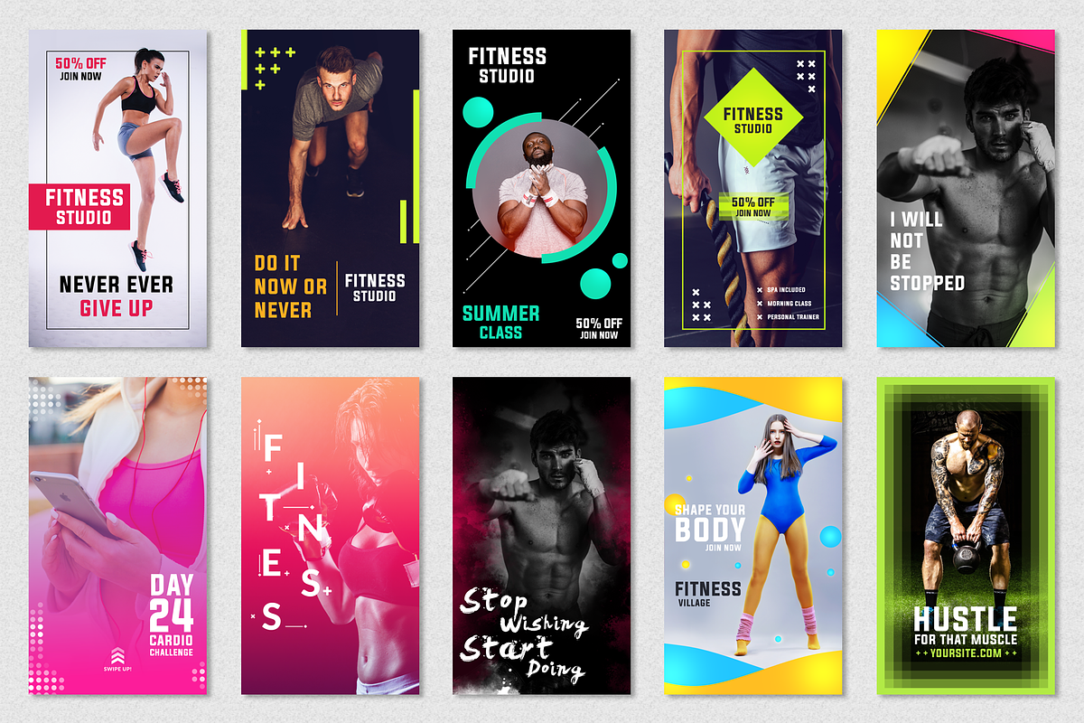 Fitness Social Media Kit, a Social Media Template by Jaisivakumar (Photo 9 of 12)