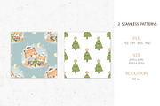 Cute Foxes, a Pattern Graphic by AnnieArt (Thumbnail 2 of 4)