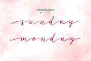 Lovely Script Bundle 20 Fonts, a Script Font by AMINMARIO (Thumbnail 20 of 21)