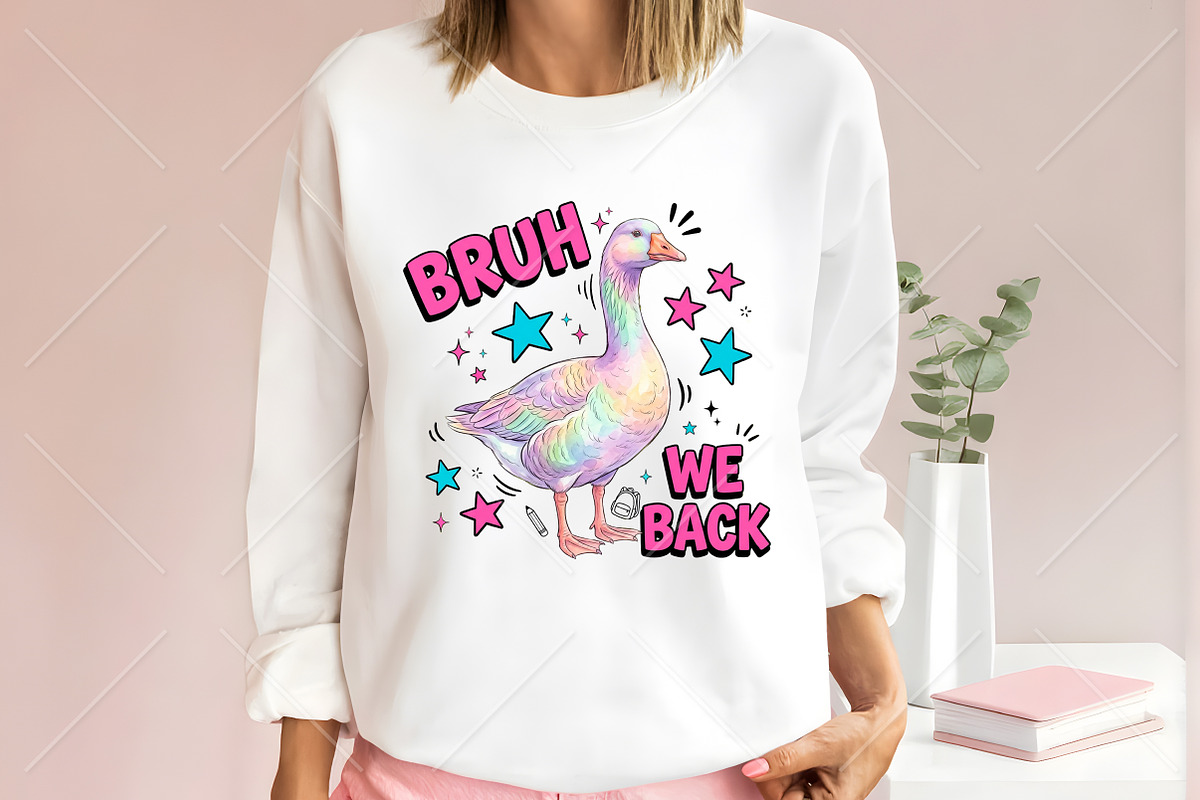 Funny Goose Bruh We Back PNG, a Seasonal Illustration by Canvas Craft (Photo 3 of 5)