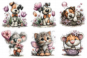 Whimsical Spring Animal Clipart, an Illustration by Daily.Designs (Thumbnail 5 of 8)