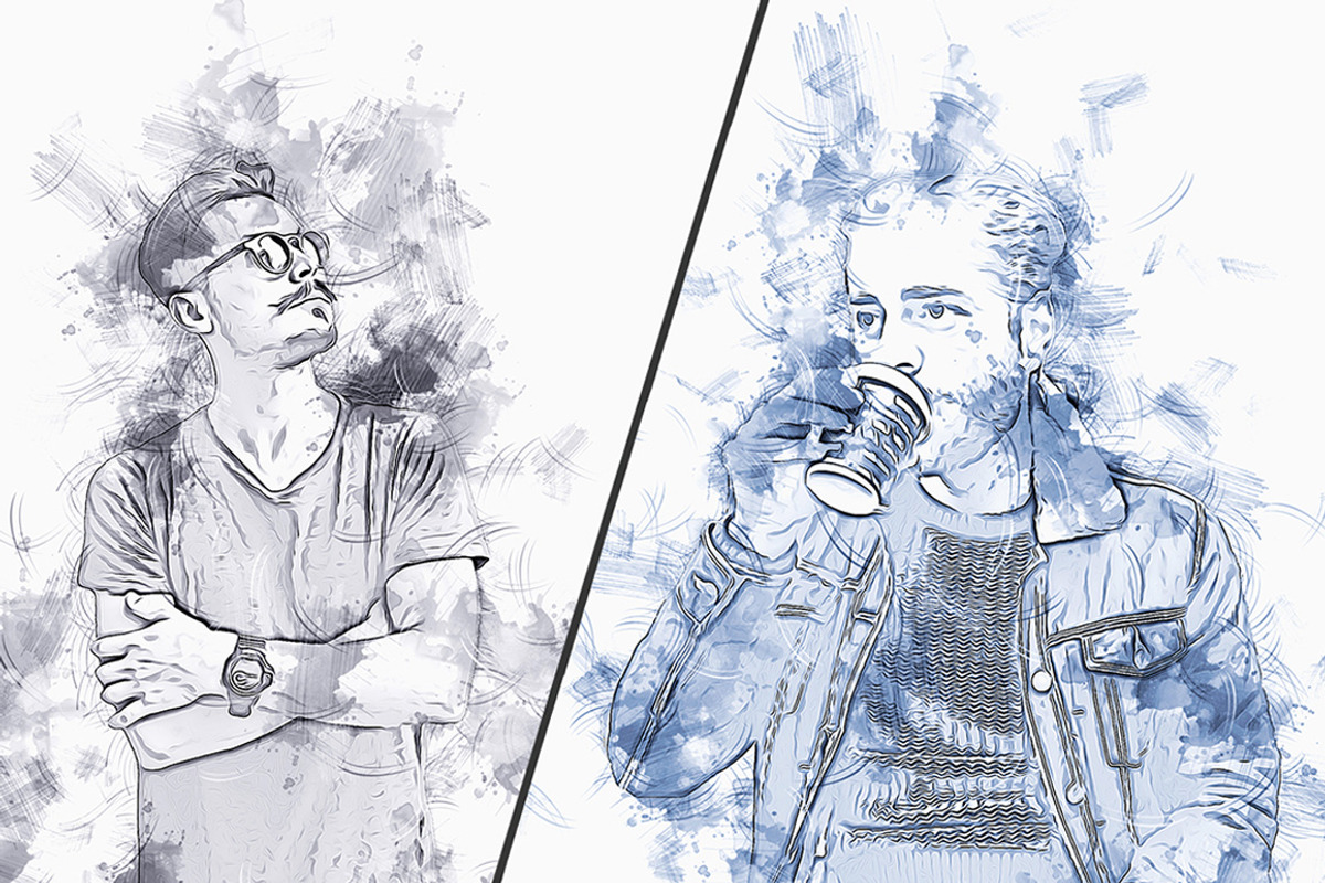 Pencil Sketch Art Photoshop Action, an Action Add-On by Studio Retouch (Photo 10 of 13)