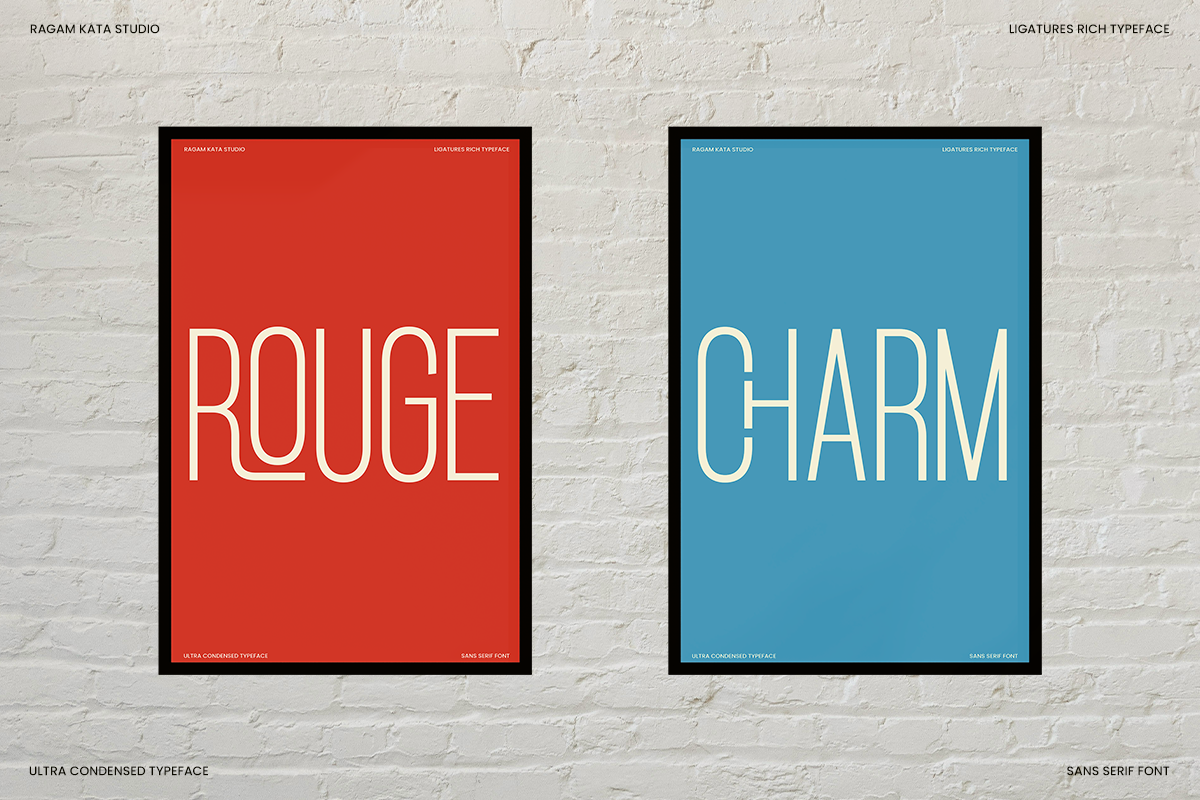 Ultra Condensed Sans Font - Rakolta, a Sans Serif Font by RagamKata (Photo 6 of 10)