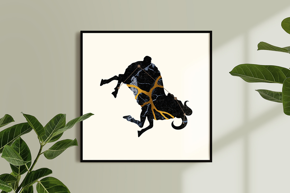 Kintsugi Zodiacs Vol.2 - PSD, JPEG, an Object Illustration by Kessens (Photo 3 of 9)