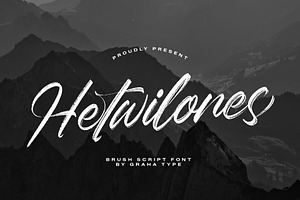 Hetwilones - Brush Script Font
