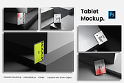 Premium Tablet Mockup Set, an iPad Mockup by kreatifreya (Thumbnail 1 of 6)