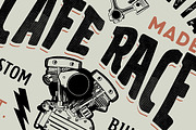Cafe Race T-shirt Print, a Texture Illustration by swsctn (Thumbnail 3 of 3)