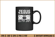 Jesus is my Jam Funny Christian SVG, a Seasonal Illustration by Handy Arts Studio (Thumbnail 3 of 3)