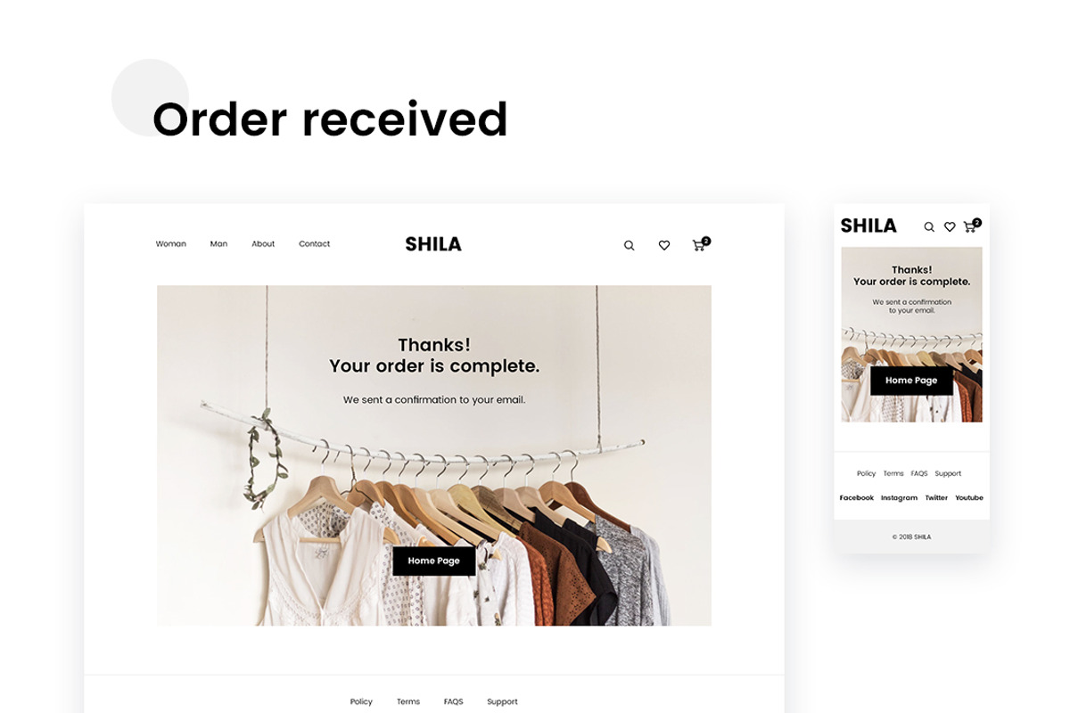 Shila Ecommerce Template, a Websites & App Template by uispot (Photo 7 of 10)