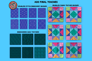 Procreate Quilt Creator Brush Set, a Brush Add-On by AlwaysBeColoring (Thumbnail 7 of 12)