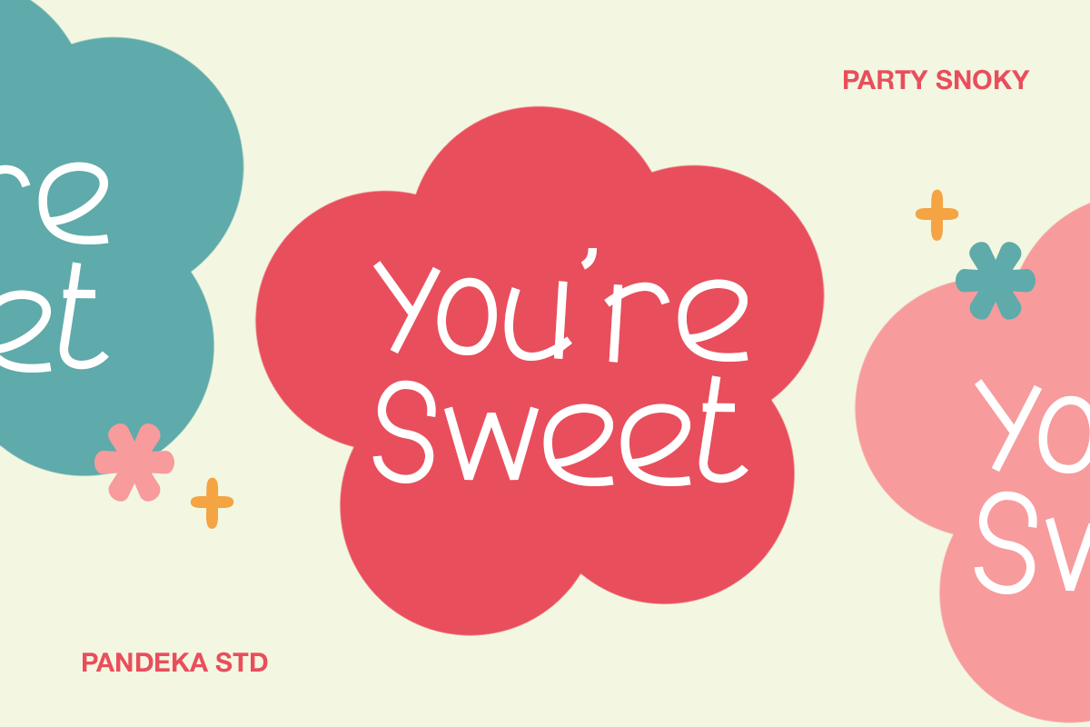 Party Snoky - Playful Display Font, a Handwritten Font by Pandeka Studio (Photo 5 of 9)