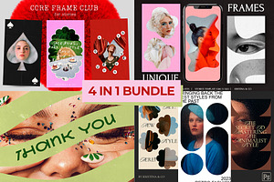 Retro & Modern Aesthetic Bundle, a Social Media Template by Kristina&Co