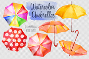 Umbrella. Patterns & sets., an Object Graphic by WatercolorArt (Thumbnail 2 of 4)