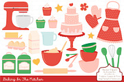 Cherry Bomb Baking Clipart & Vectors, an Illustration by Amanda Ilkov (Thumbnail 1 of 4)