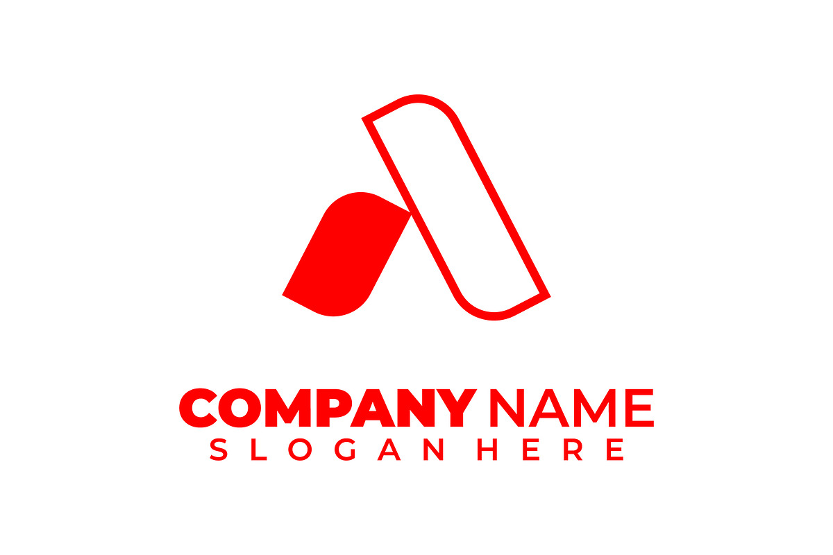 abstract letter a logo design, a Branding & Logo Template by RAHMAT