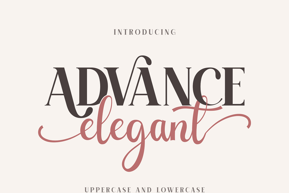 Advance Elegant, a Handwritten Font by Mini_World (Photo 1 of 6)