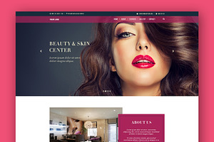 Layla Beauty Salon PSD Template